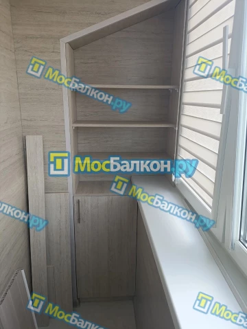 Шкаф на балкон купить в Жуковском на заказ недорого от МосБалкон
