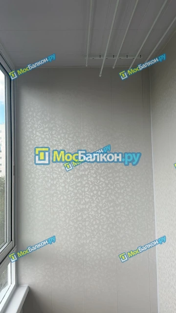 Отделка балкона и лоджии пластиковыми ПВХ панелями в Жуковском от компании МосБалкон