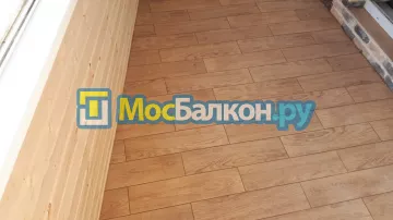 Цена на отделку лоджии декоративным камнем в Москве