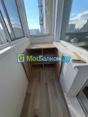 Шкаф на балкон купить в Жуковском на заказ недорого от МосБалкон