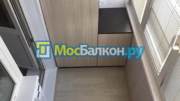 Шкаф на балкон купить в Жуковском на заказ недорого от МосБалкон