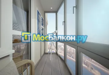 Французское остекление балконов и лоджий под ключ по доступным ценам в Жуковском | МосБалкон