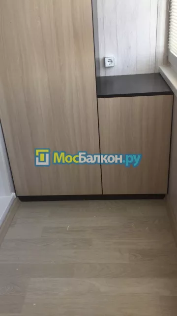 Шкаф на балкон купить в Жуковском на заказ недорого от МосБалкон