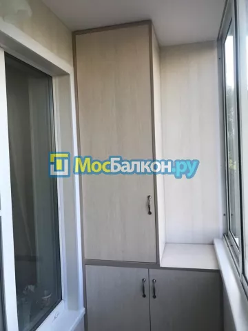 Шкаф на балкон купить в Жуковском на заказ недорого от МосБалкон
