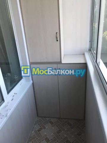 Шкаф на балкон купить в Жуковском на заказ недорого от МосБалкон