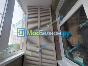 Шкаф на балкон купить в Жуковском на заказ недорого от МосБалкон
