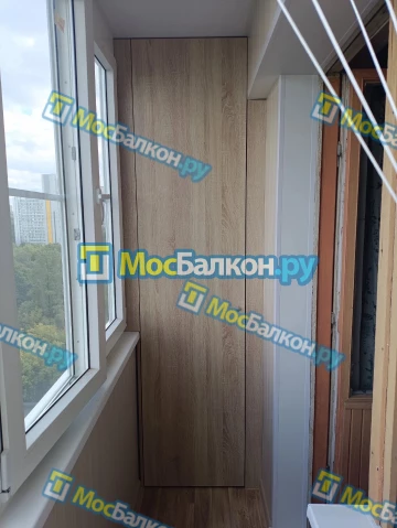 Шкаф на балкон купить в Жуковском на заказ недорого от МосБалкон