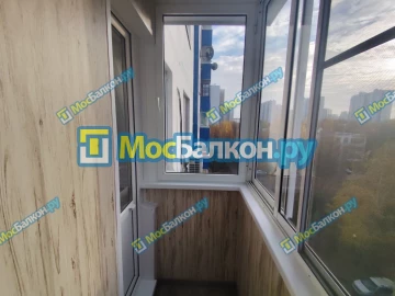Отделка балкона и лоджии пластиковыми ПВХ панелями в Жуковском от компании МосБалкон