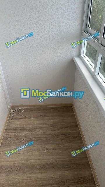 Отделка балкона и лоджии пластиковыми ПВХ панелями в Жуковском от компании МосБалкон
