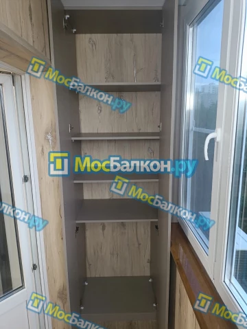 Шкаф на балкон купить в Жуковском на заказ недорого от МосБалкон