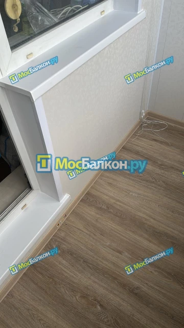 Отделка балкона и лоджии пластиковыми ПВХ панелями в Жуковском от компании МосБалкон