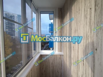 Отделка балкона и лоджии пластиковыми ПВХ панелями в Жуковском от компании МосБалкон