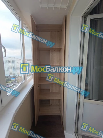 Шкаф на балкон купить в Жуковском на заказ недорого от МосБалкон