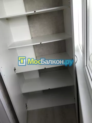 Шкаф на балкон купить в Жуковском на заказ недорого от МосБалкон