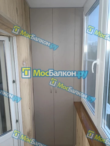 Шкаф на балкон купить в Жуковском на заказ недорого от МосБалкон
