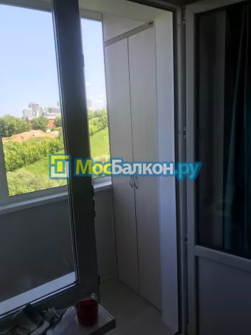 Шкаф на балкон купить в Жуковском на заказ недорого от МосБалкон
