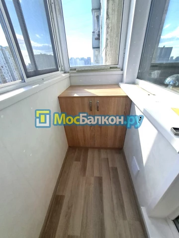 Шкаф на балкон купить в Жуковском на заказ недорого от МосБалкон
