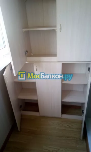 Шкаф на балкон купить в Жуковском на заказ недорого от МосБалкон