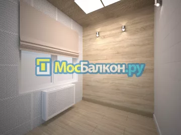 Отделка балкона и лоджии пластиковыми ПВХ панелями в Жуковском от компании МосБалкон