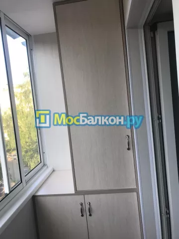 Шкаф на балкон купить в Жуковском на заказ недорого от МосБалкон