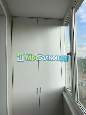 Шкаф на балкон купить в Жуковском на заказ недорого от МосБалкон