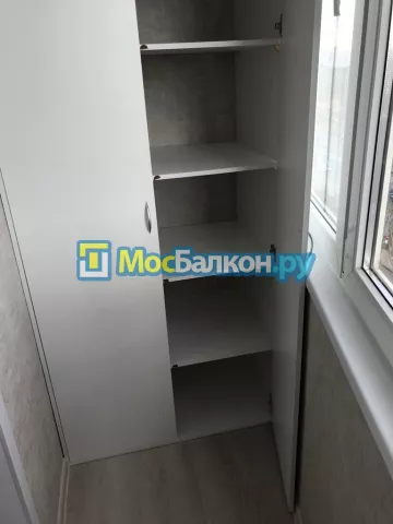 Шкаф на балкон купить в Жуковском на заказ недорого от МосБалкон