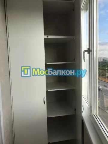 Шкаф на балкон купить в Жуковском на заказ недорого от МосБалкон