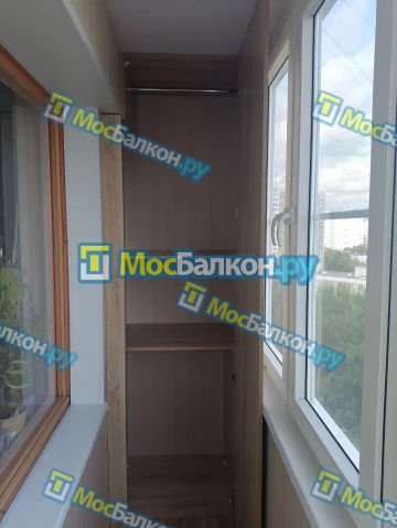 Шкаф на балкон купить в Жуковском на заказ недорого от МосБалкон