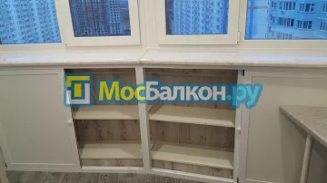 Шкаф на балкон купить в Жуковском на заказ недорого от МосБалкон